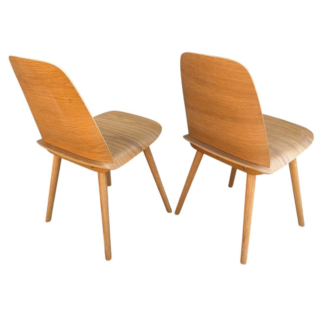 【美品】muuto ムート Nerd Chair ナードチェア オーク 2脚分②
