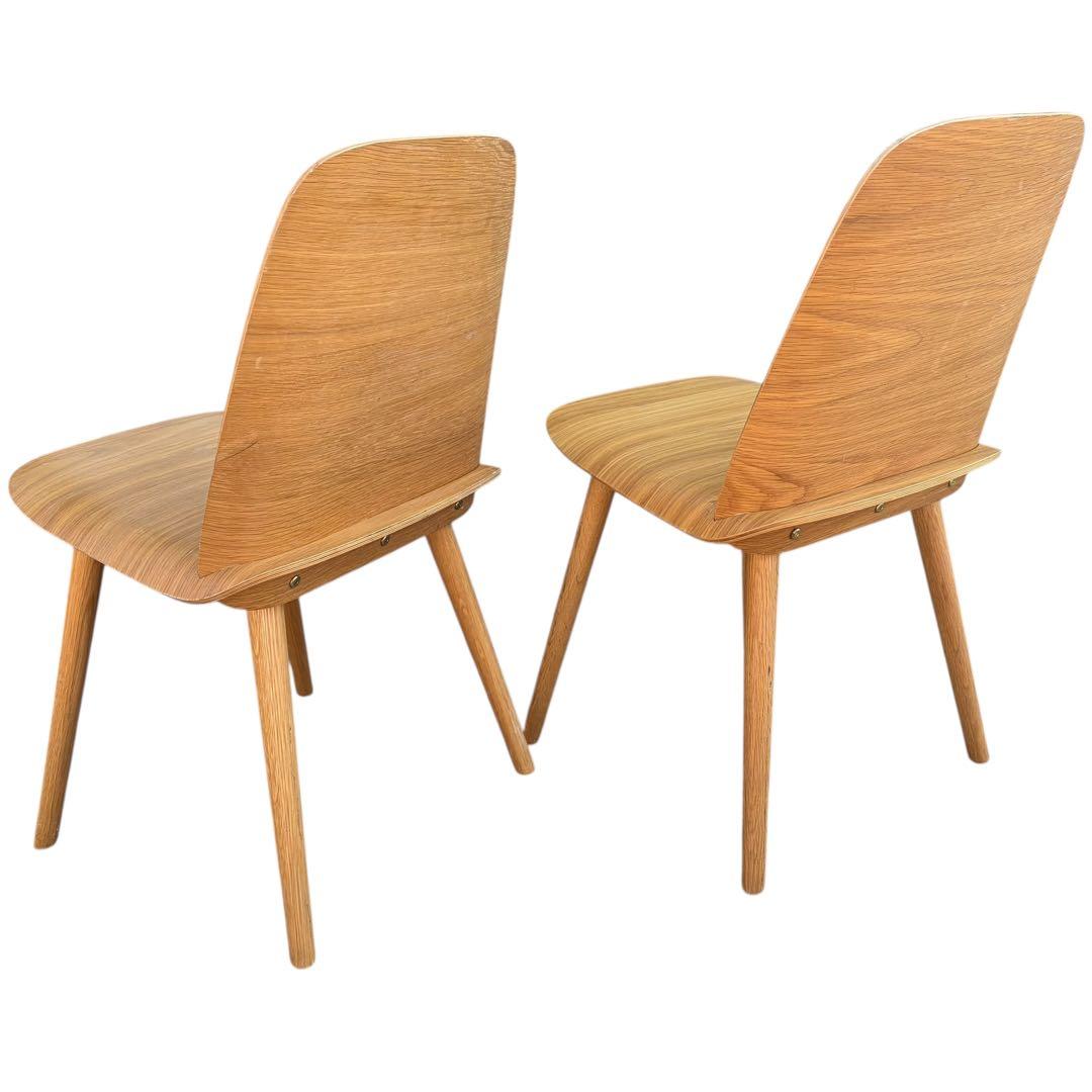 【美品】muuto ムート Nerd Chair ナードチェア オーク 2脚分②