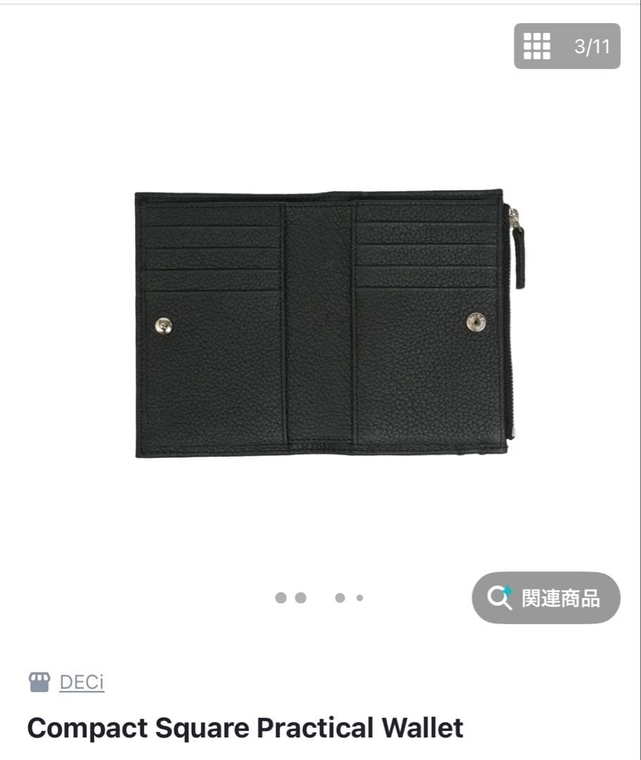 小物 DECi Compact Square Practical Wallet OVY