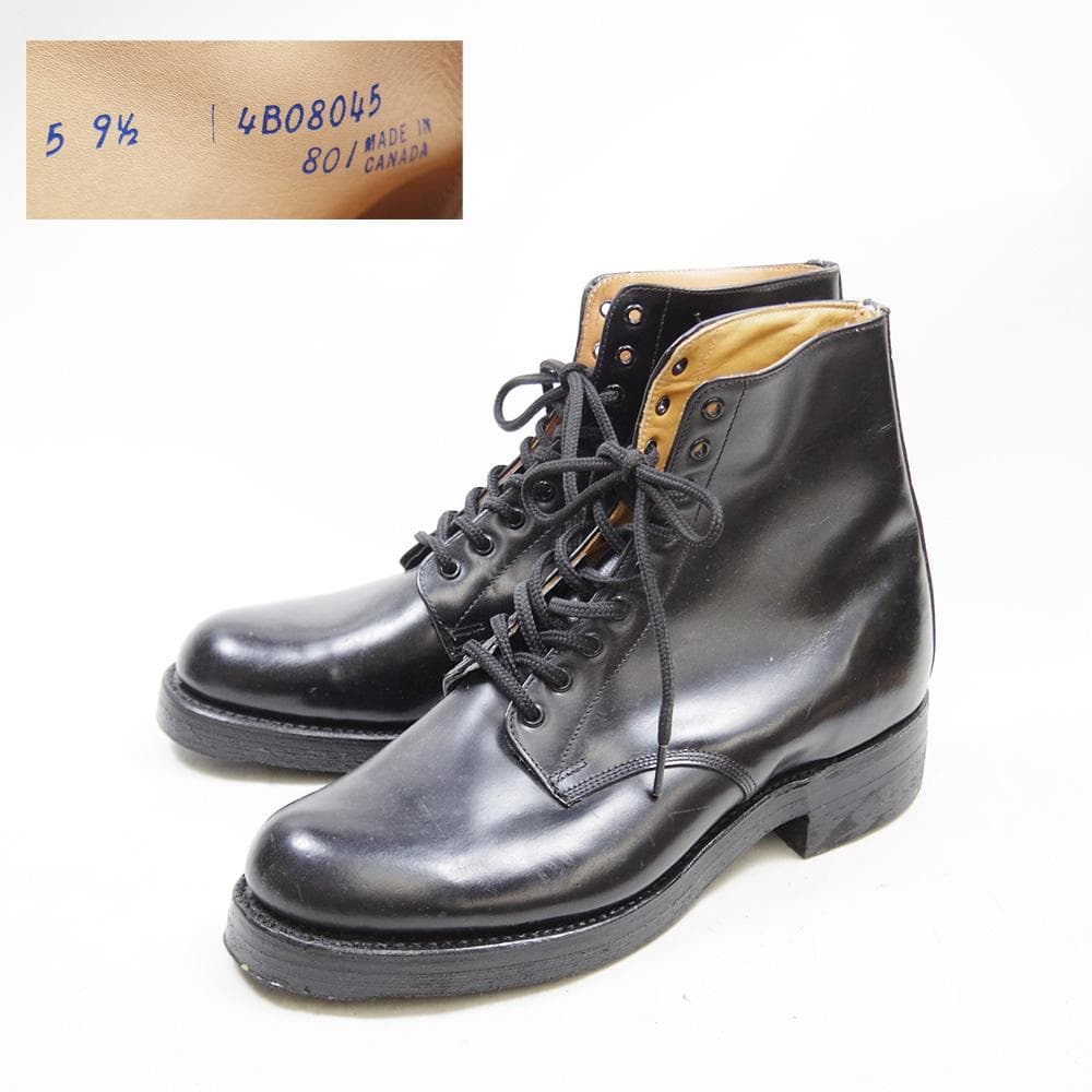 27.5cm　カナダ軍　ポリスブーツ　ミリタリー　ブラック　P3966