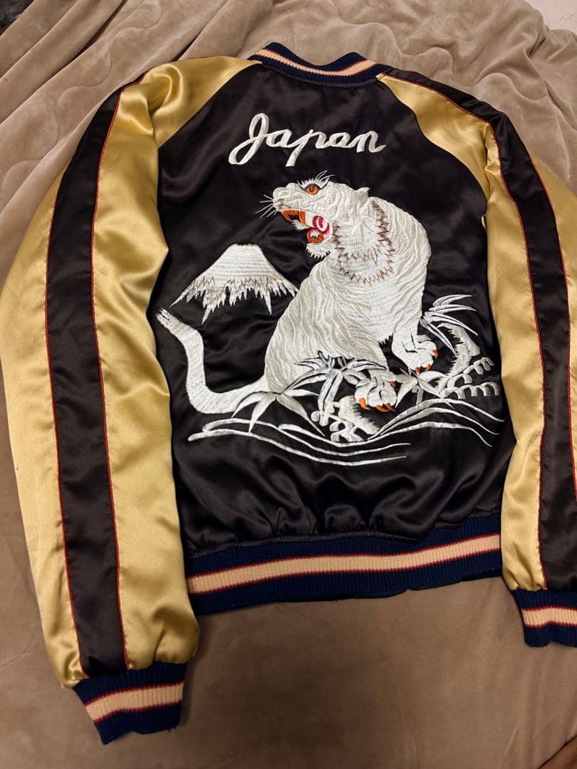 ２面用 テーラー東洋 虎鷲龍 日本限定 スカジャン vintage サテン