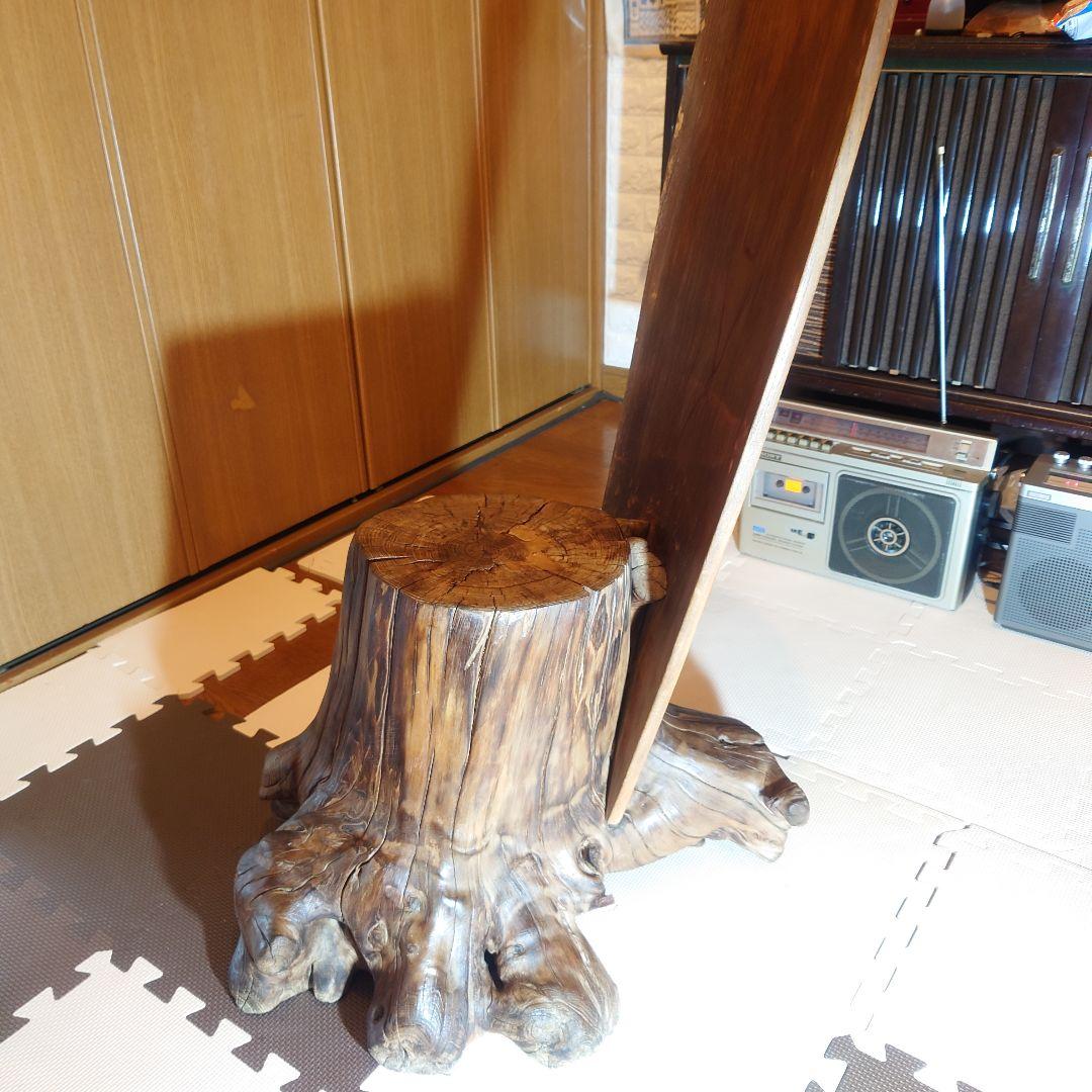 切り株・根っ子　切り出しスツール　椅子　昭和初期〜中期　天然木