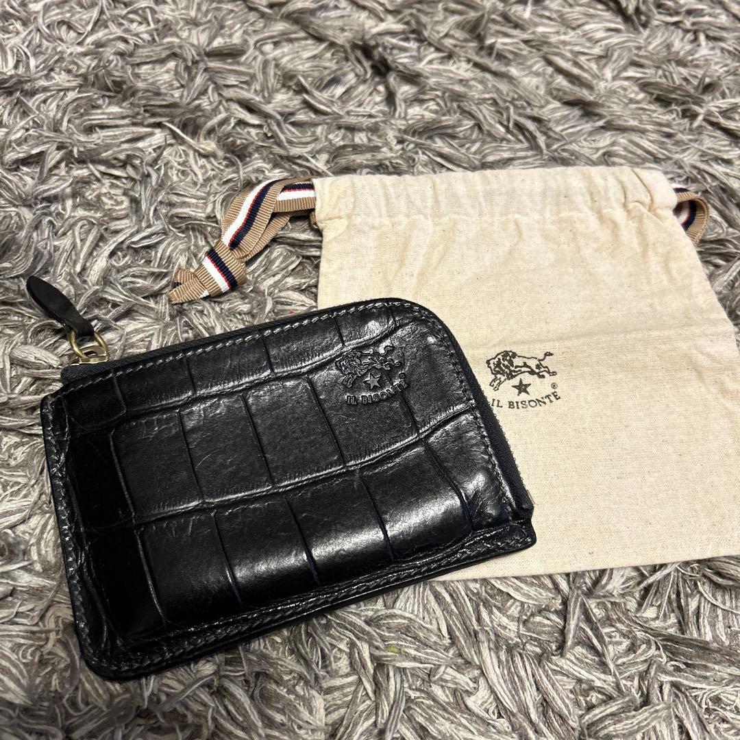 極美品✨IL BISONTE クロコダイル調ケース