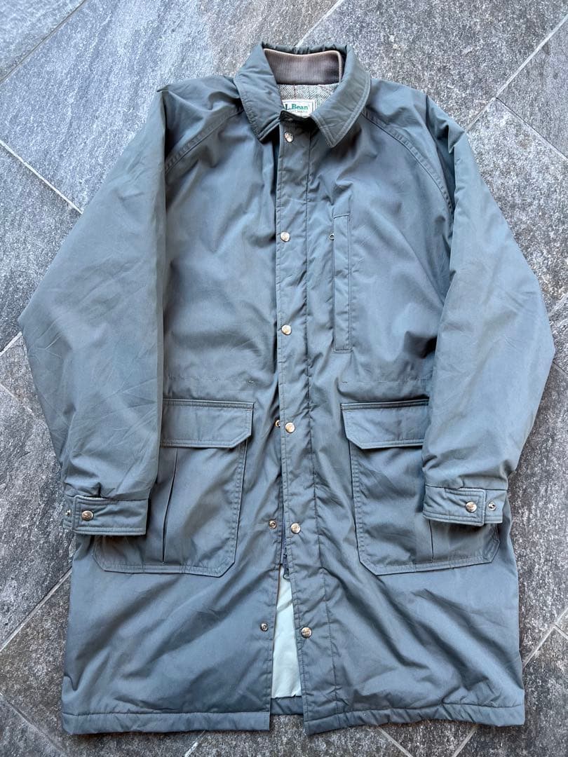 【USA製】80s L.L.Beanストームコート一枚袖Lサイズ希少カラー