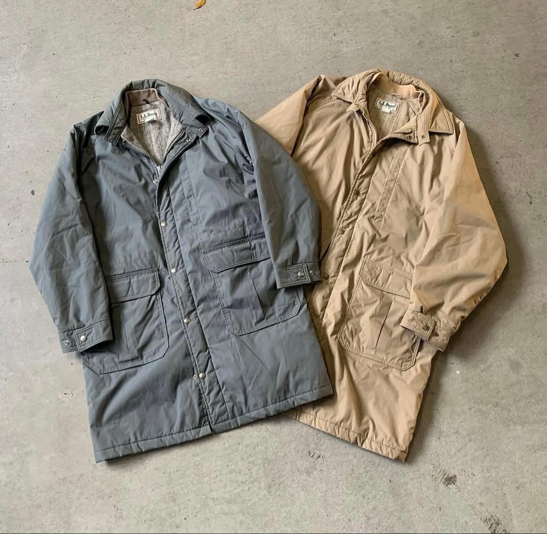 【USA製】80s L.L.Beanストームコート一枚袖Lサイズ希少カラー