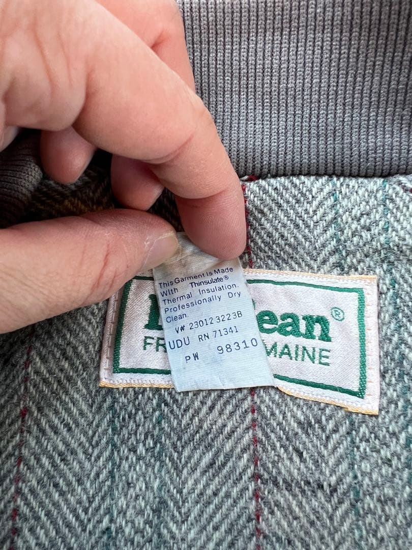 【USA製】80s L.L.Beanストームコート一枚袖Lサイズ希少カラー