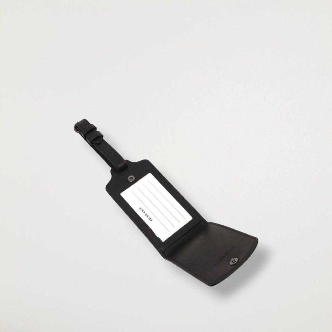 ☆正規品☆コーチ COACH ネームタグ シグネチャー ラゲッジタグ チャコール