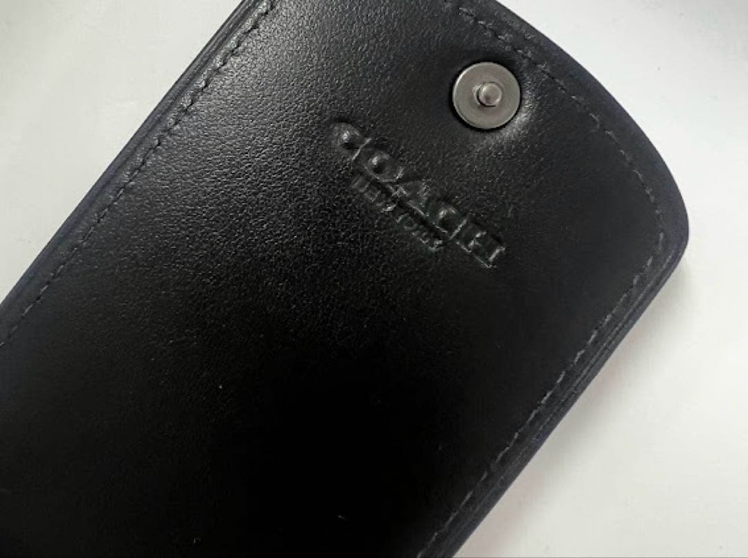 ☆正規品☆コーチ COACH ネームタグ シグネチャー ラゲッジタグ チャコール