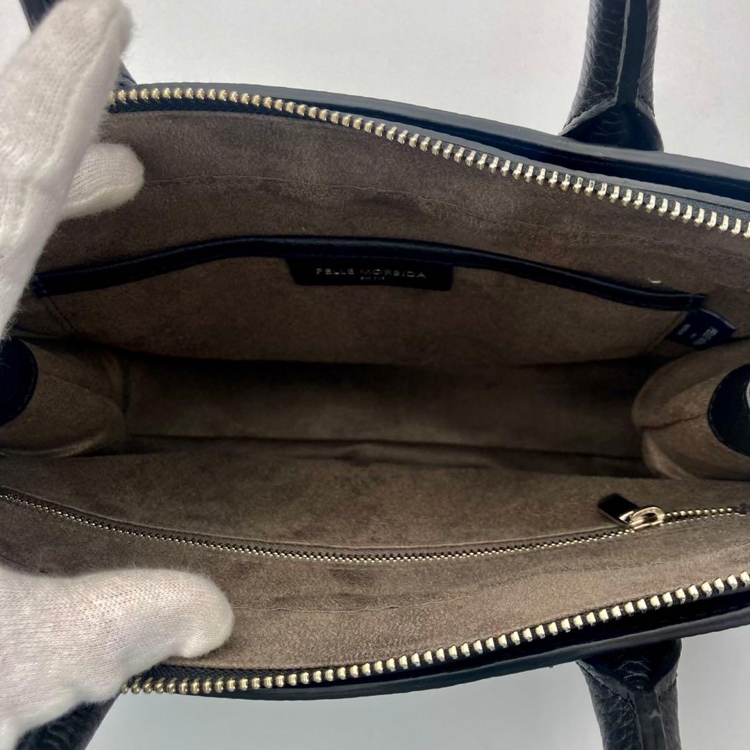 【未使用】25年新作　ペッレモルビダ　ミニボストンバッグ　　黒