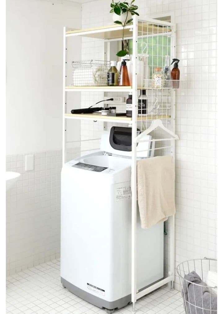 山善(YAMAZEN) ランドリーラック EAL-90(NA/WH)