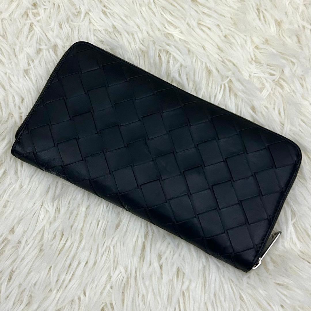 ［美品］RFID内蔵 BOTTEGA VENETA イントレチャート 長財布