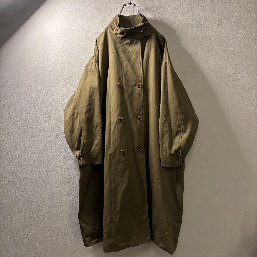オーバーサイズ ミリタリー トレンチコート y2k 軍隊 ARMY ドレープ