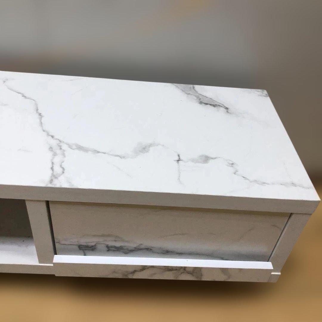 送料無料 大理石調 テレビボード ローボード TV台 88165-5-005