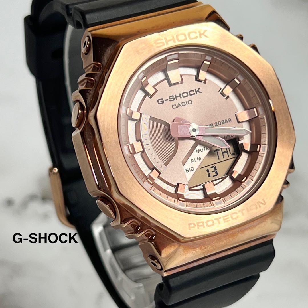 稼働美品 G-SHOCK レディース腕時計 ローズゴールド GM-S2100PG