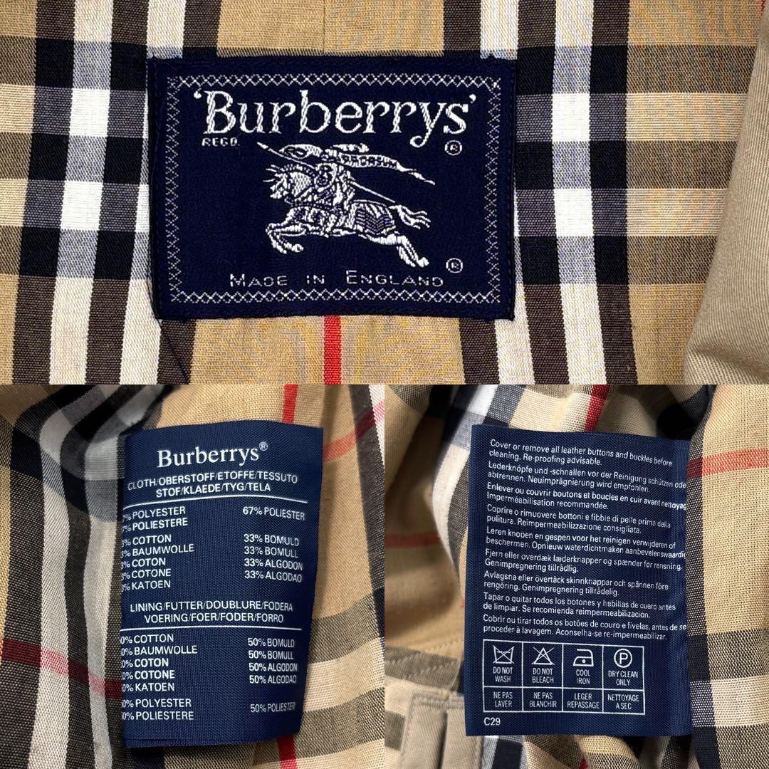 高級】Burberry バーバリー　ステンカラーコート　ノバチェック　ロング