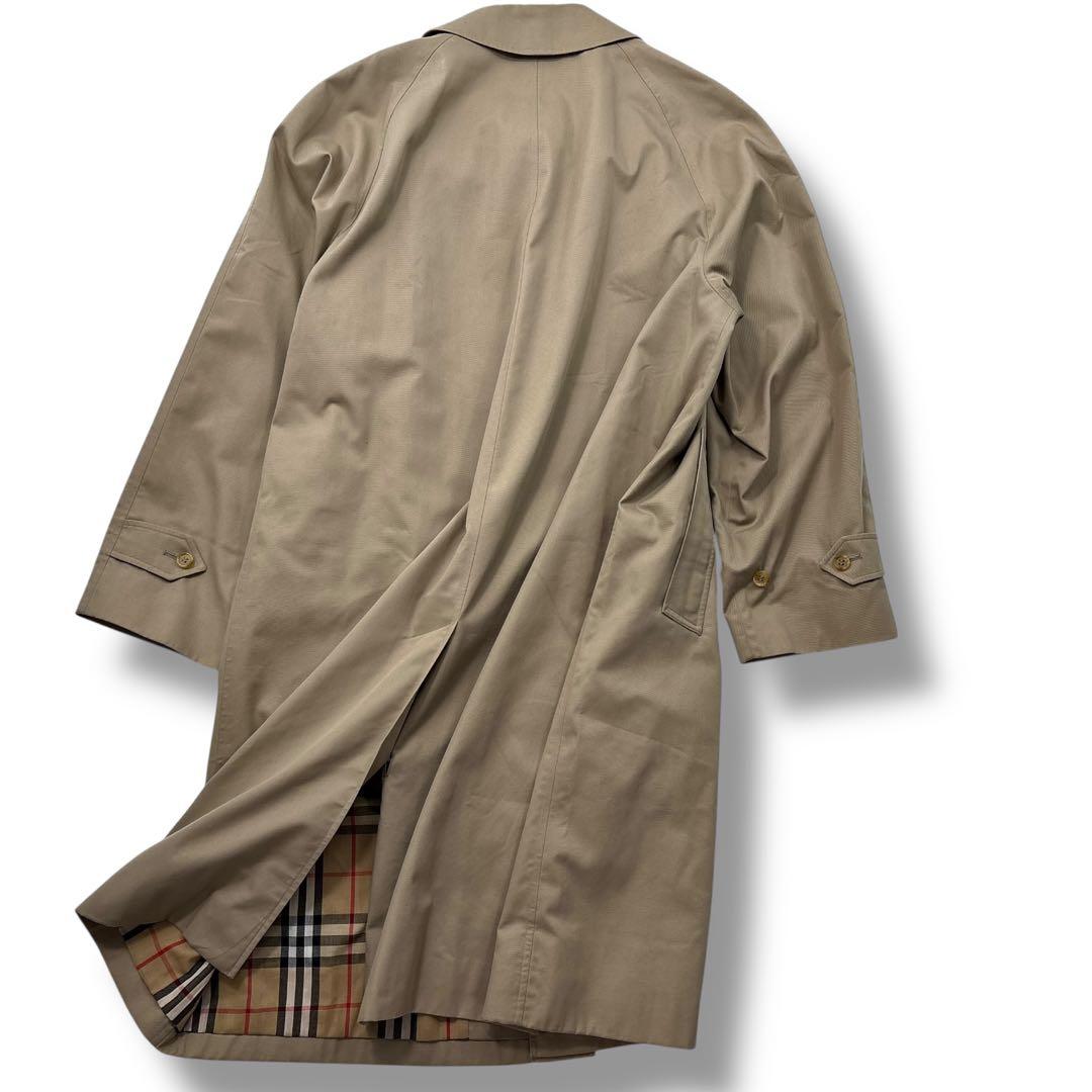 高級】Burberry バーバリー　ステンカラーコート　ノバチェック　ロング