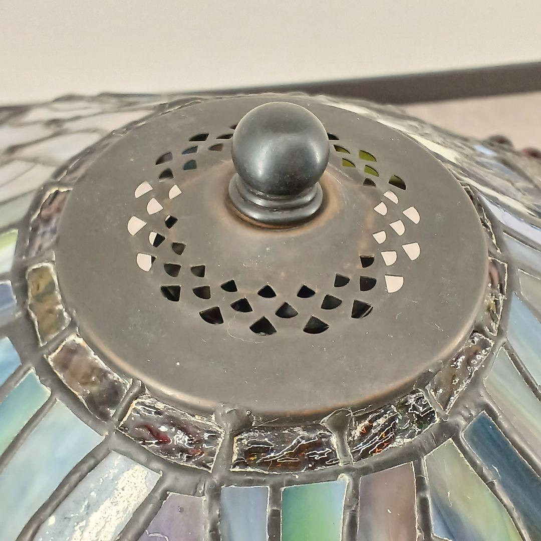 送料込み☆ステンドグラス【卓上ランプ】トンボ柄/アンティーク