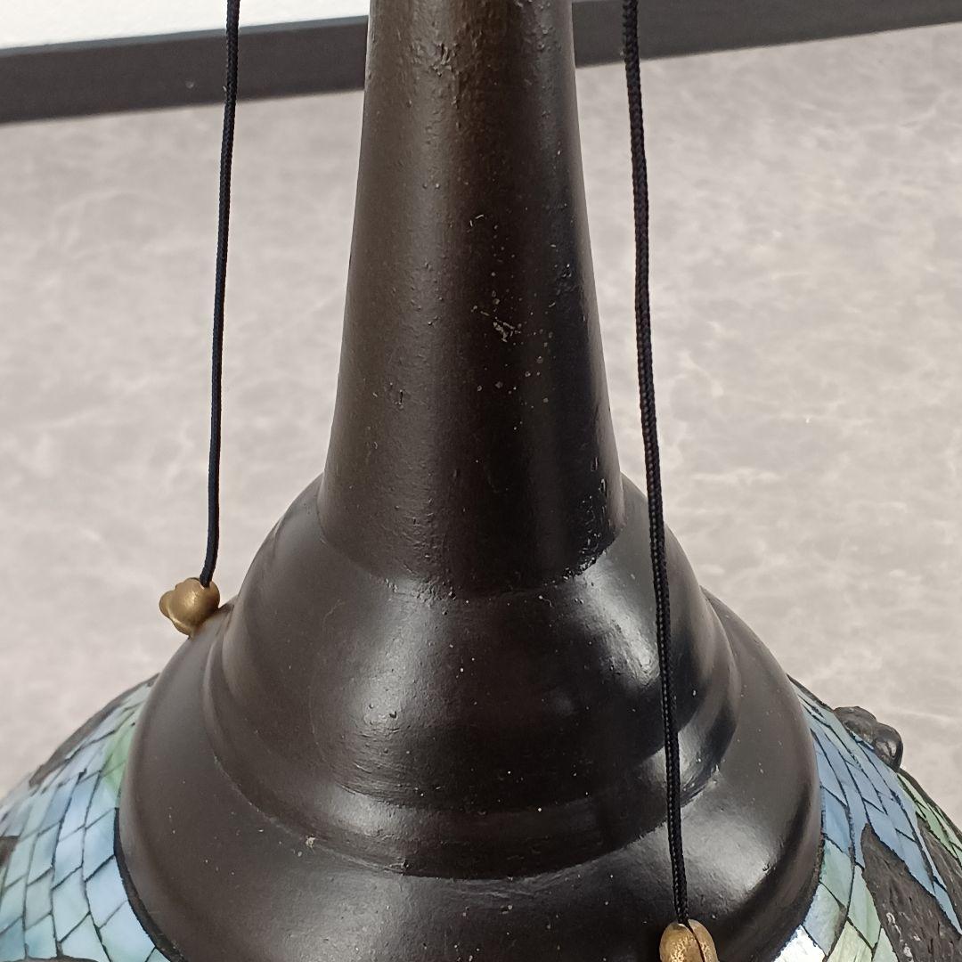 送料込み☆ステンドグラス【卓上ランプ】トンボ柄/アンティーク