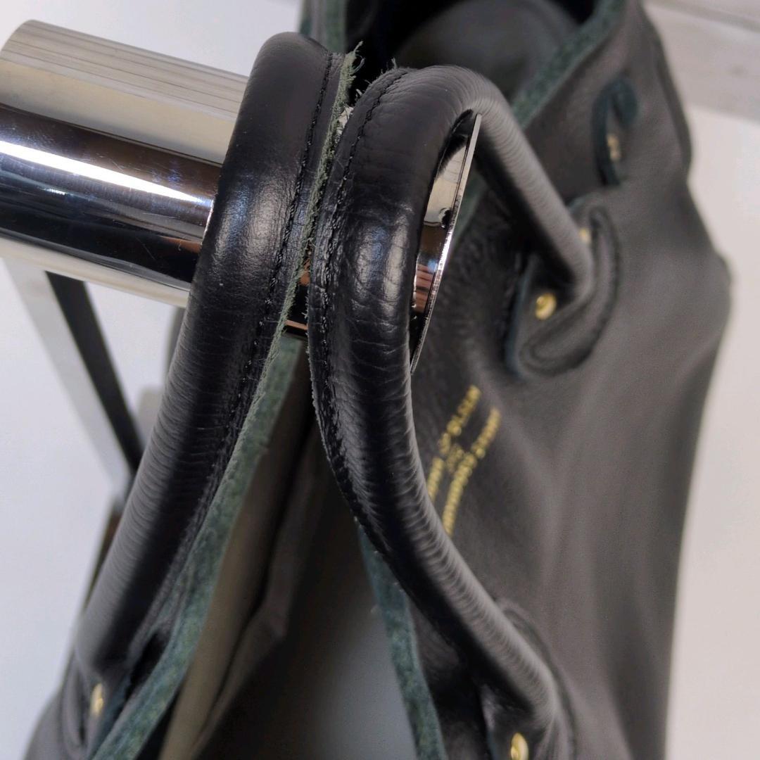 ヤングアンドオルセン エンボス レザー ベルテッド トートバッグ S