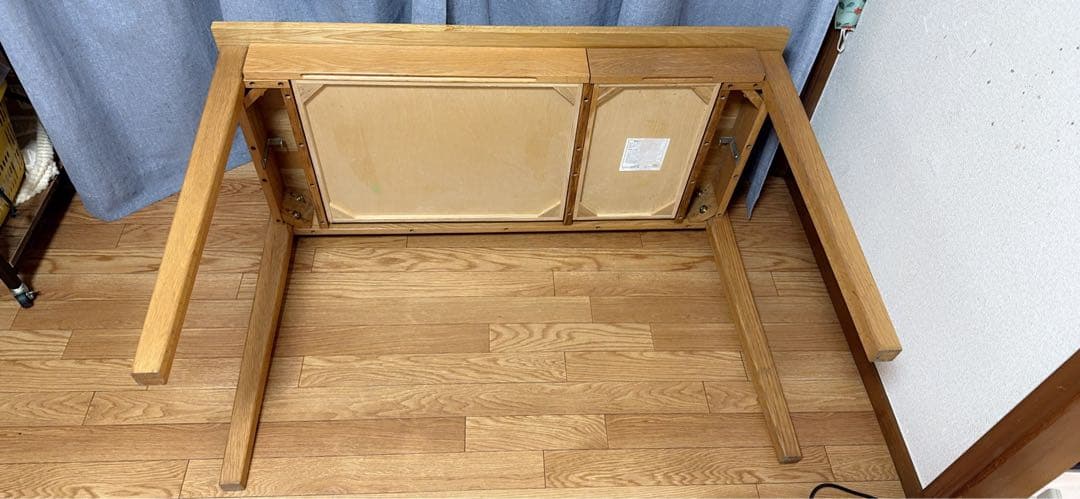 無印良品/MUJI オーク材 110cm デスク 引出付き