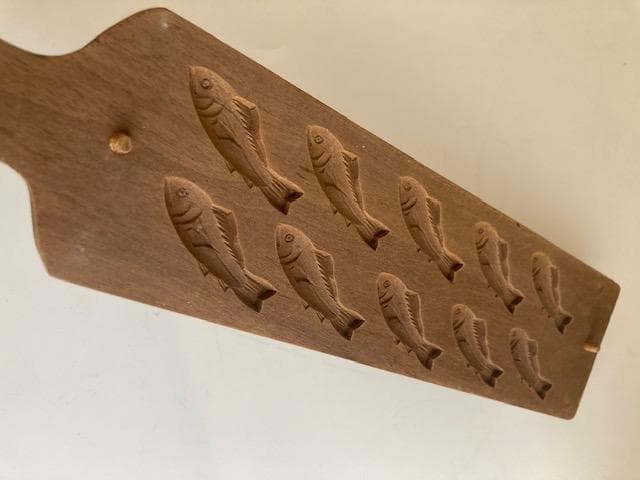 古道具　木型　干菓子　魚　鮎？