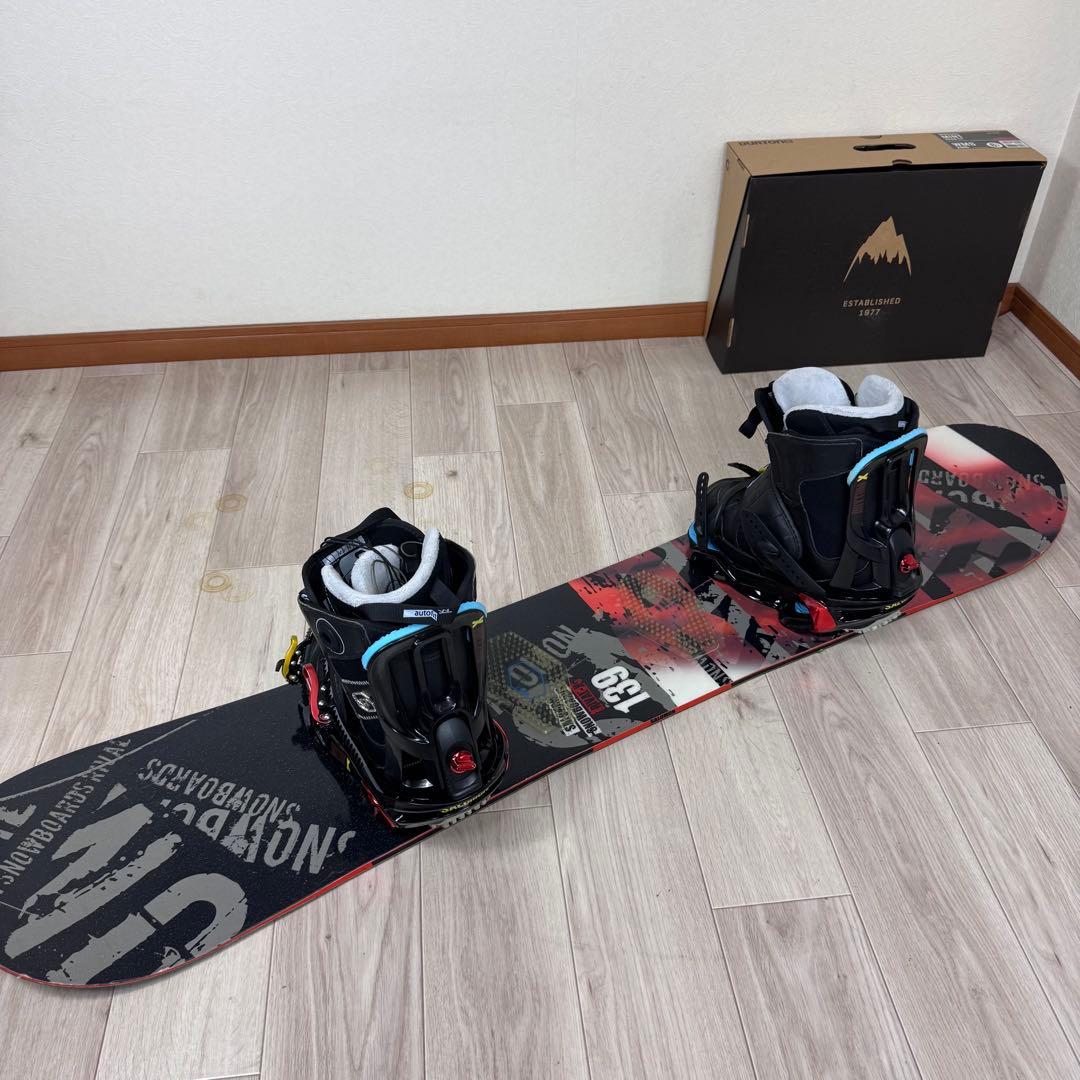 SALOMON スノーボード 139cm ブーツ 24cm 三点セット