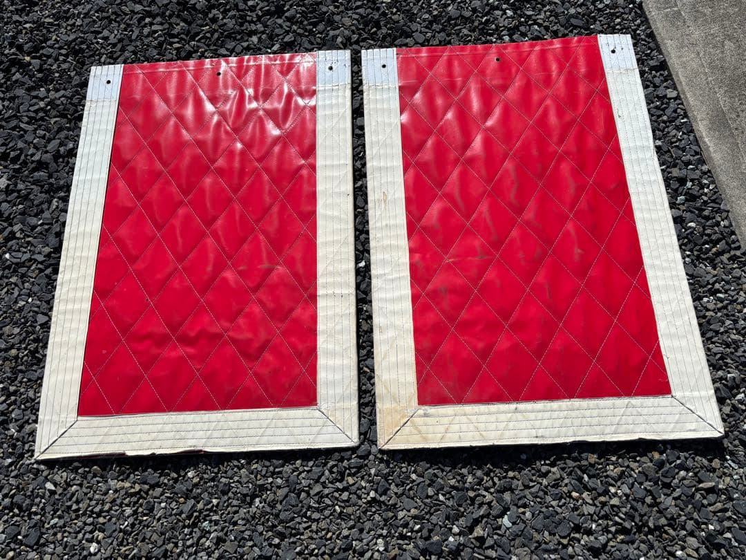 海上　泥除け　赤白　2枚セット