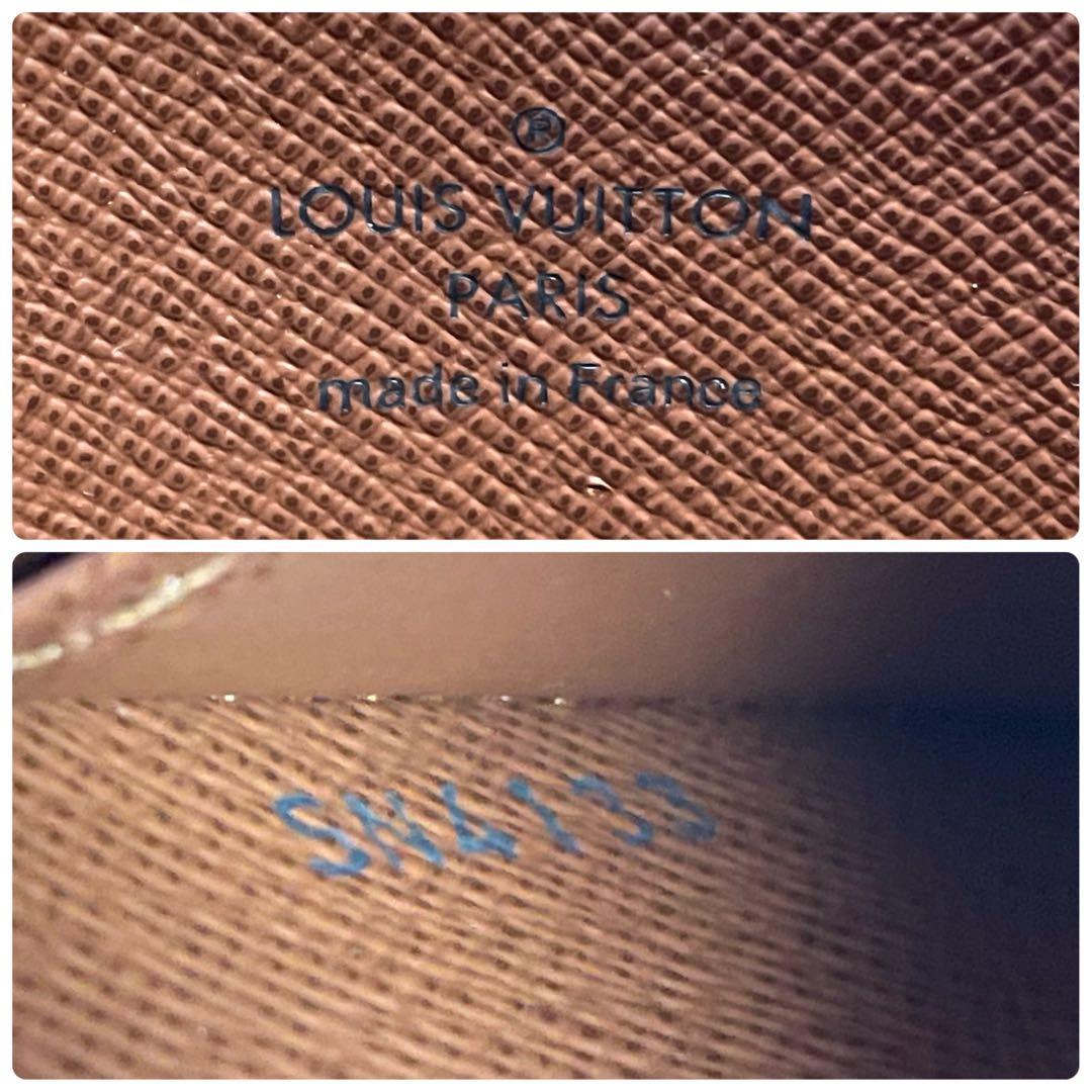 良品 ルイヴィトン モノグラム ケース ジッピーウォレット ブラウン