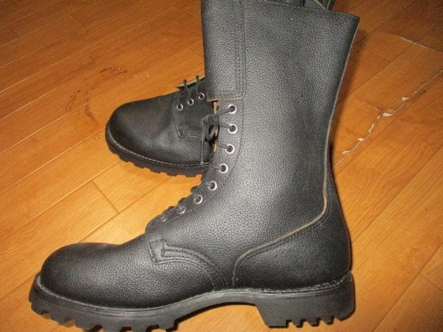 ８０年代　フランス軍　２バックル　コンバットブーツ　ミリタリーブーツ　２８　未使