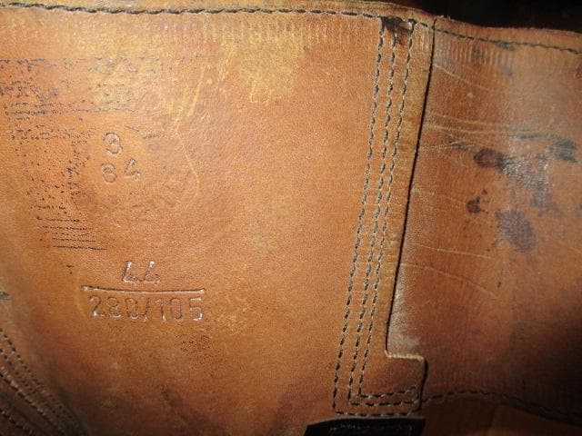 ８０年代　フランス軍　２バックル　コンバットブーツ　ミリタリーブーツ　２８　未使