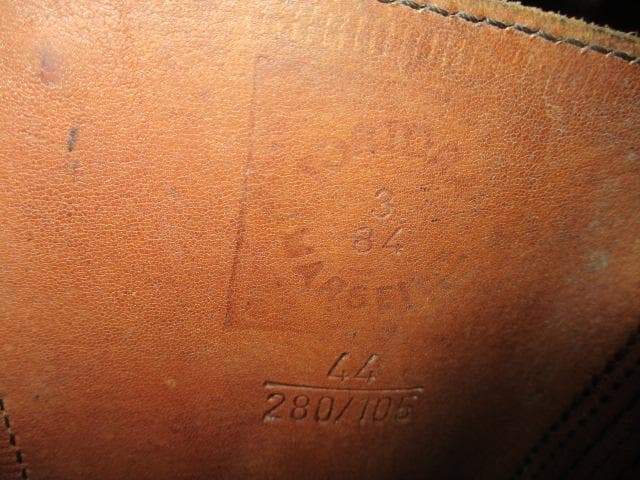 ８０年代　フランス軍　２バックル　コンバットブーツ　ミリタリーブーツ　２８　未使