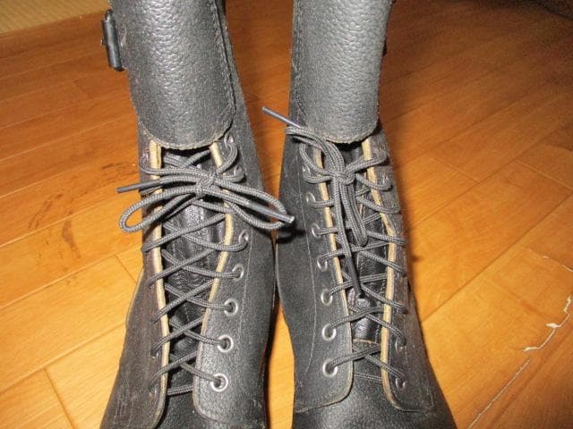 ８０年代　フランス軍　２バックル　コンバットブーツ　ミリタリーブーツ　２８　未使