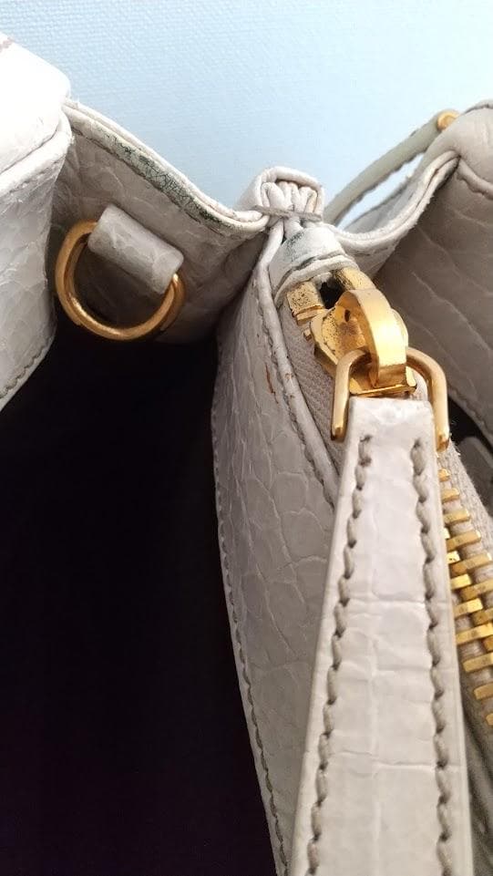 miumiuミュウミュウ*クロコ型押し 2way ハンドバッグ ショルダーバッグ