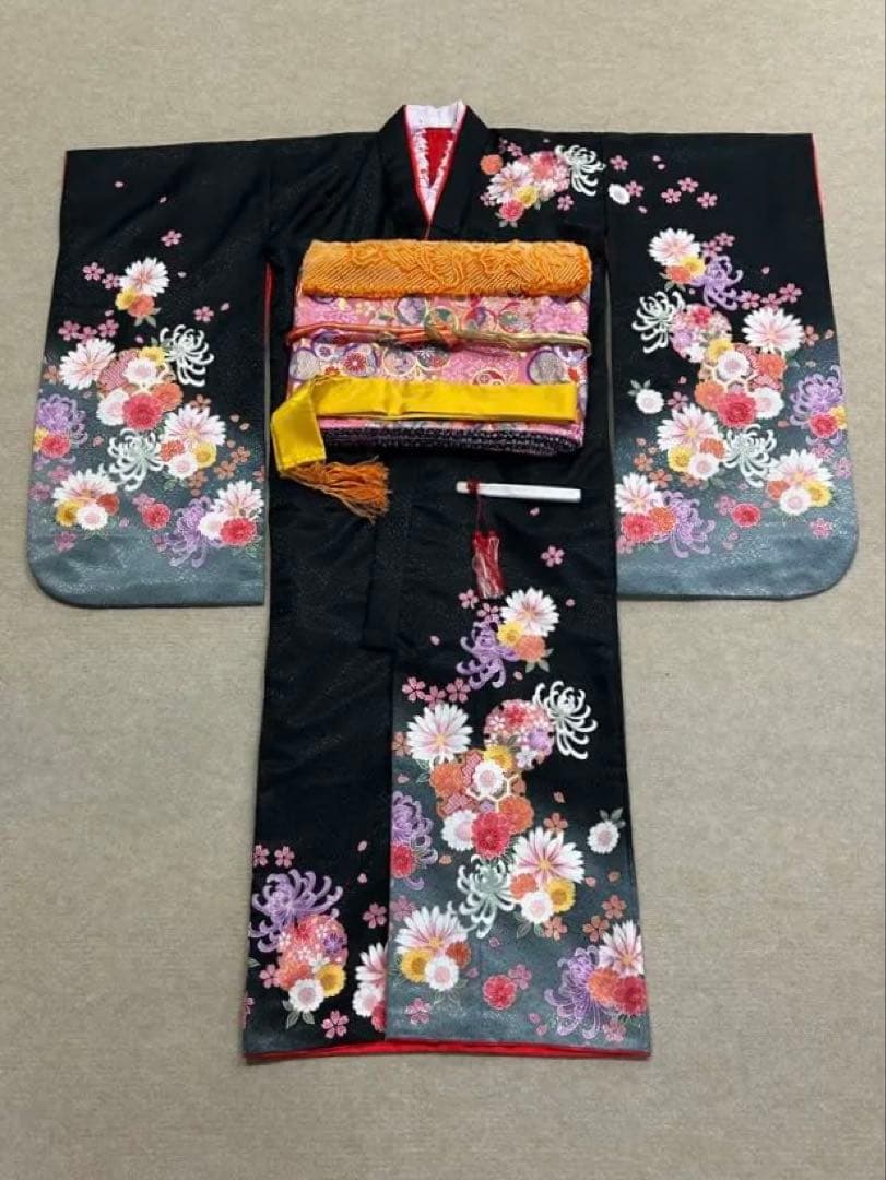 7才 七五三セット　黒