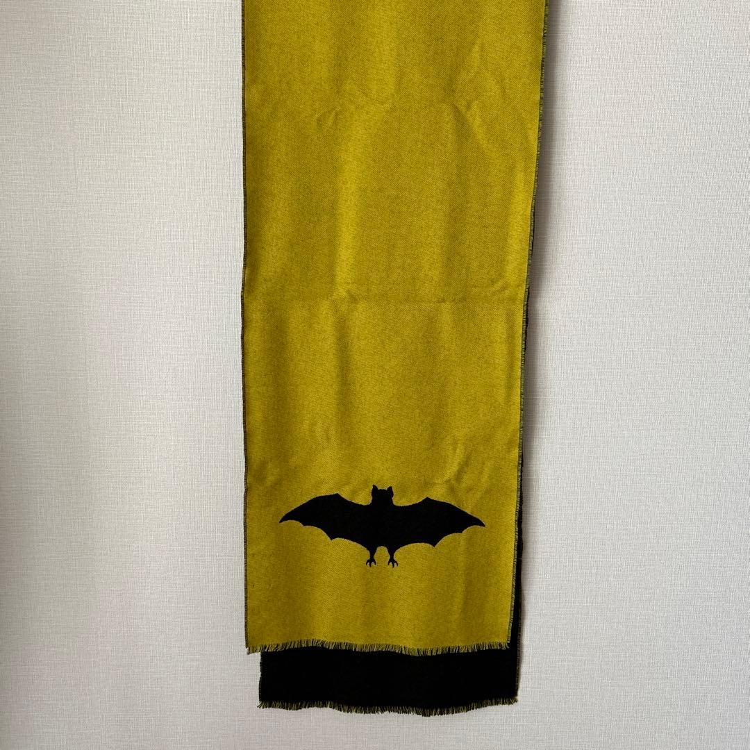 GUCCI バット ジャカード付き ウール スカーフ