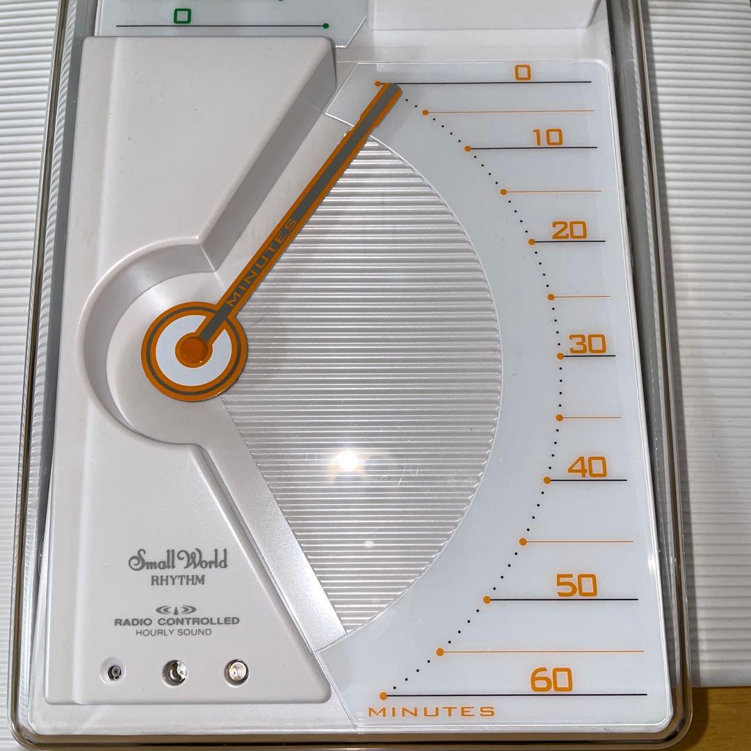 希少　RHYTHM 掛け時計　電波時計　スモールワールドデュオコンシア