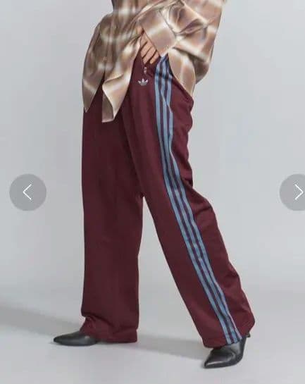 adidas トラックパンツ バーガンディ ベッケンバウアー　マルーン