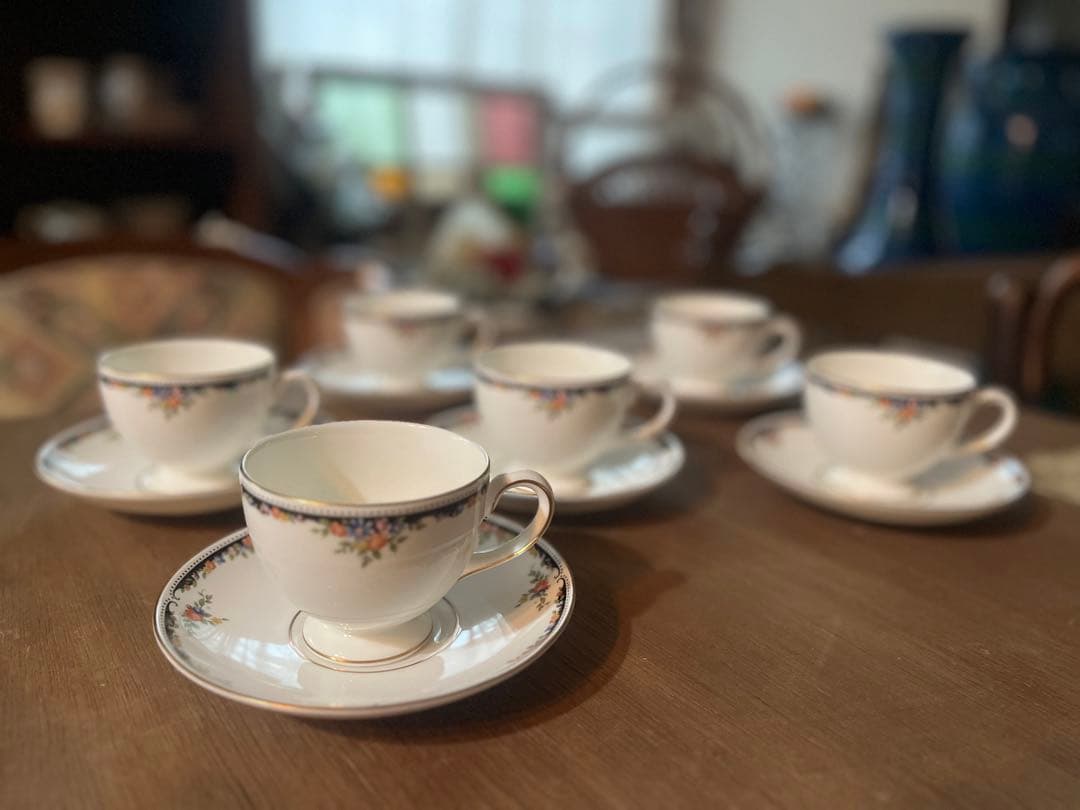 美品 ウェッジウッド オズボーン 黒窯 セット 食器 アンティーク インテリア