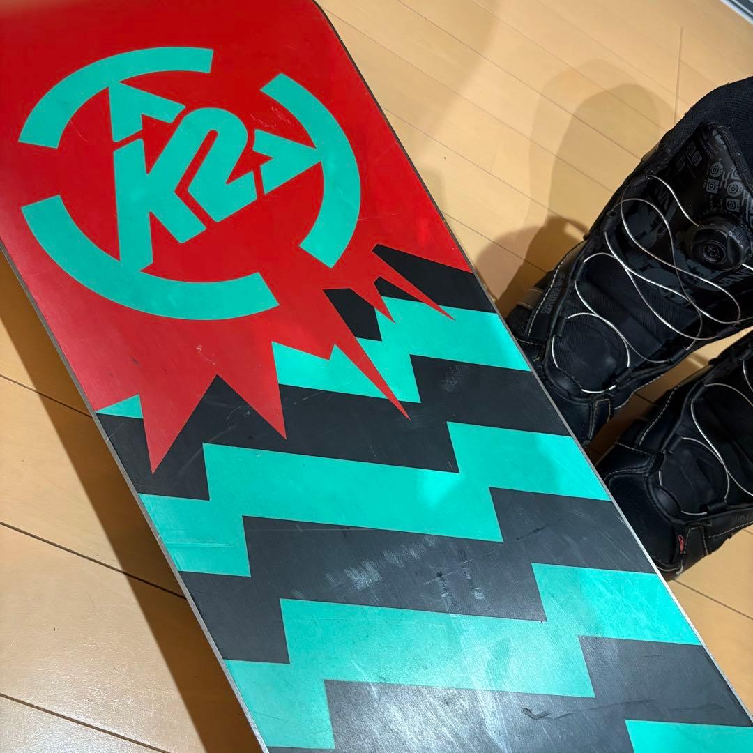 K2 MINI TURBO スノーボードセット　120cm 22cm