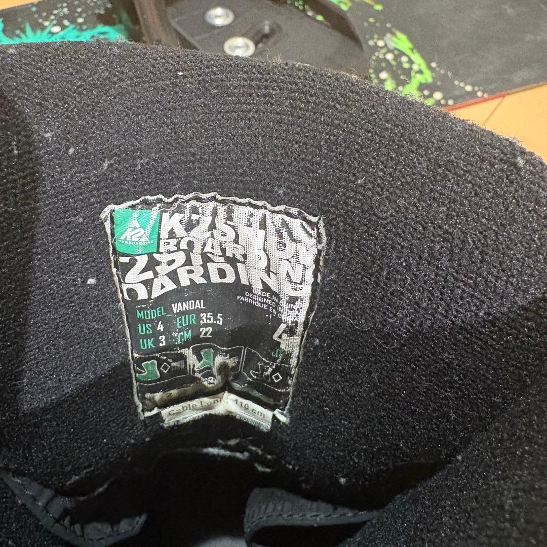 K2 MINI TURBO スノーボードセット　120cm 22cm