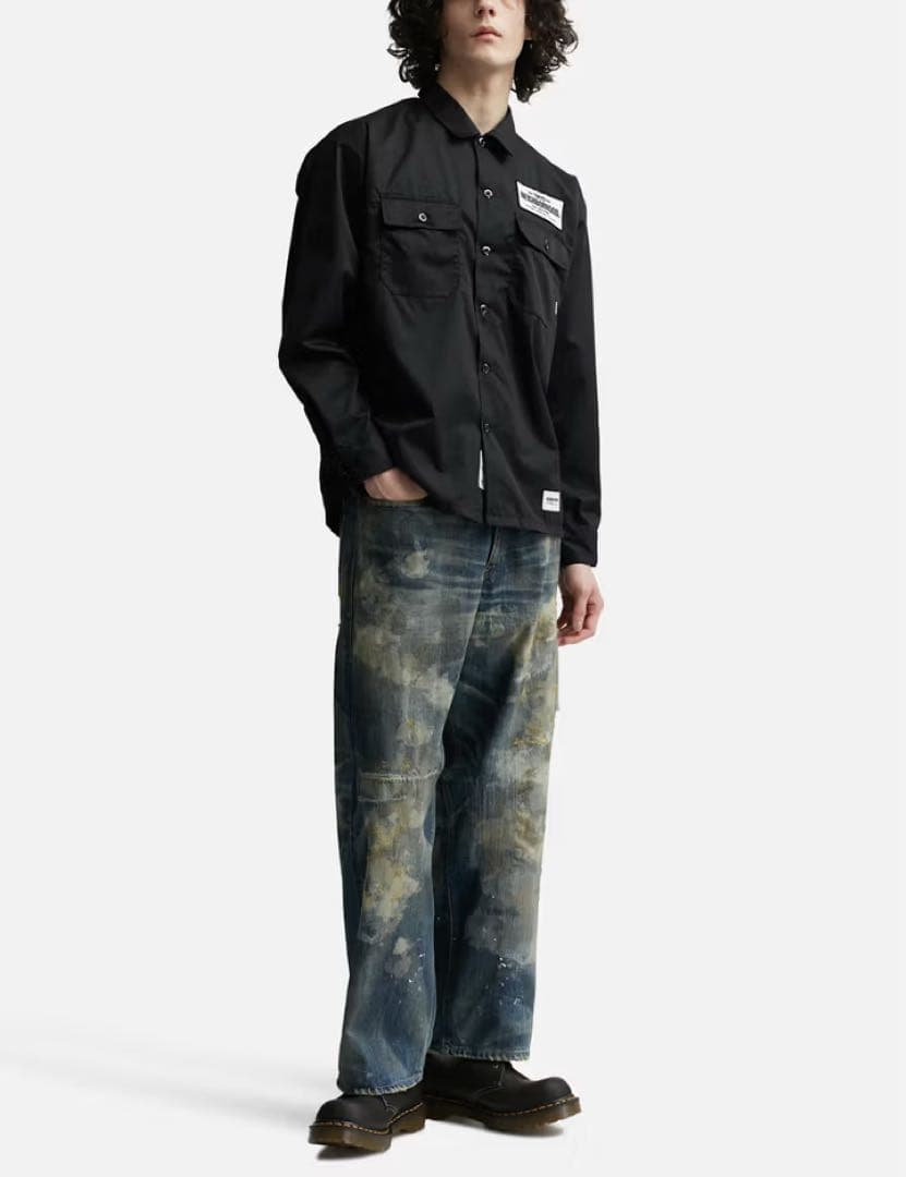 新品未開封 neighborhood クラシックワークシャツ黒