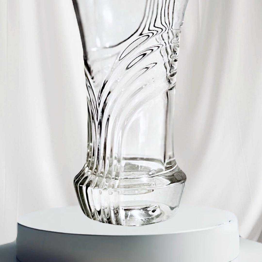 グランデュール フラワーベース 大きいサイズ ガラス花瓶 広口 インテリア