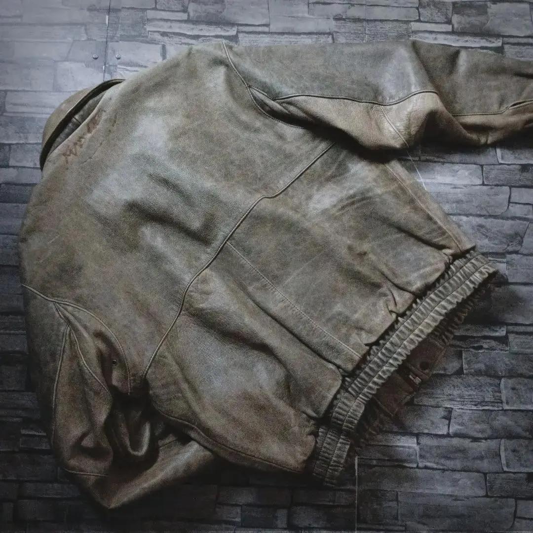 ビンテージ☆TOP RIDER レザージャケット 革ジャン A2タイプ ゆったり