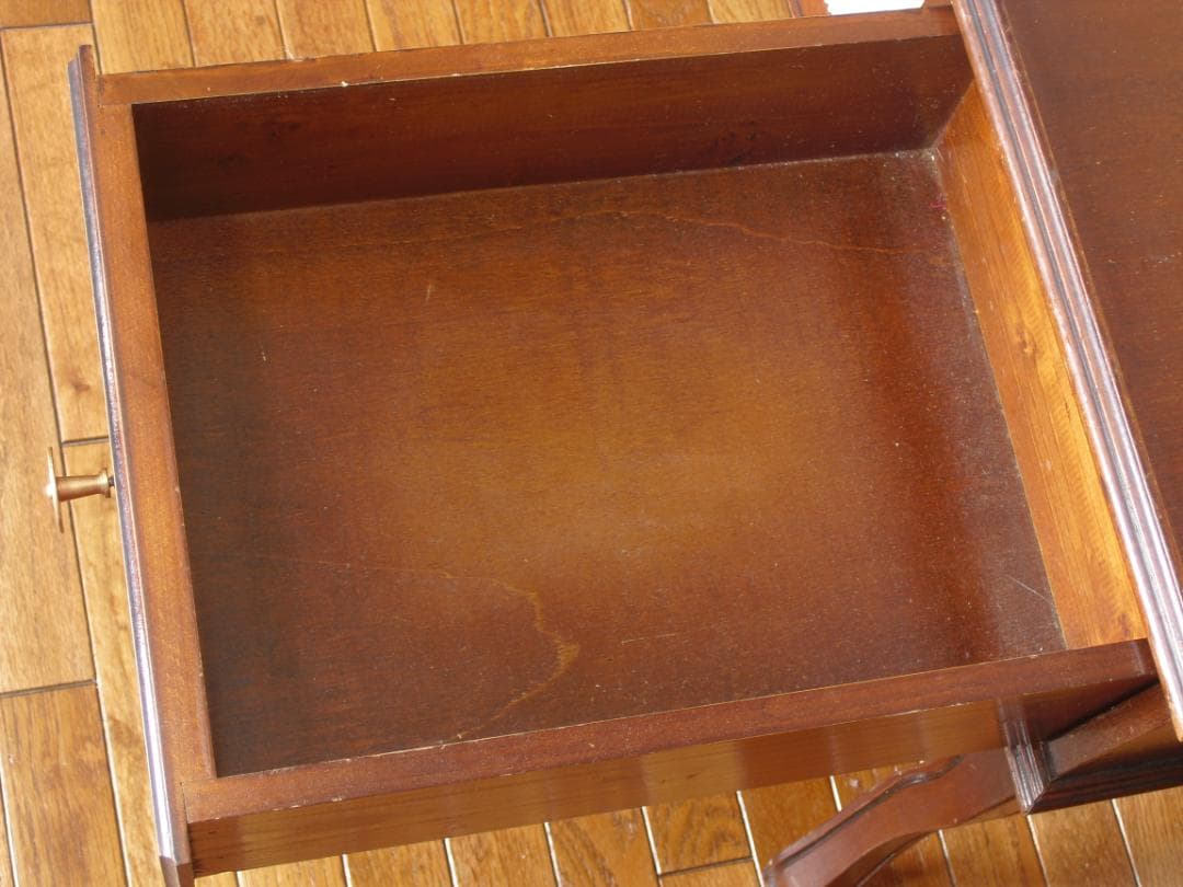 イタリア製 テレフォンチェア☆薔薇のゴブラン織り☆猫脚/ロココ木彫☆カウチ風椅子