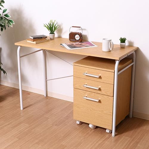 【新品・送料無料】ワークデスク プレーン 奥行60cm メープル