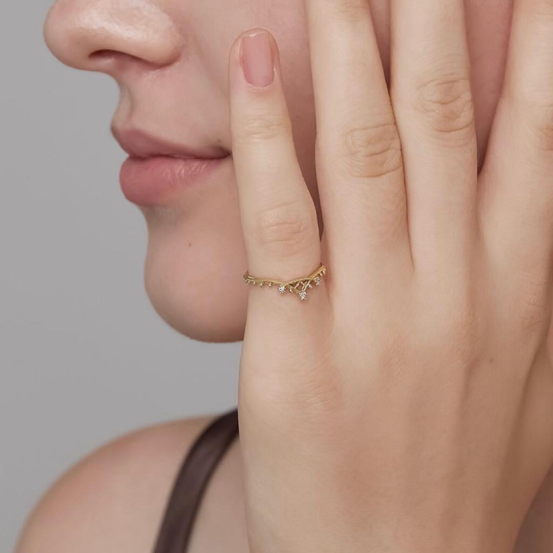 NOJESSノジェス　ダイヤモンドピンキーリング5号