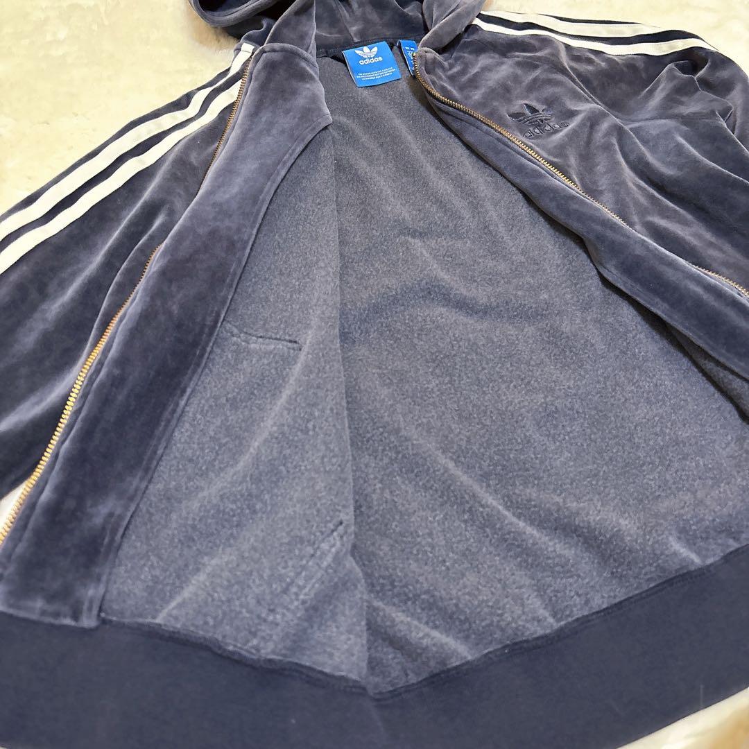 アディダス　adidas　ベロア　ジャージ　セットアップ　XSサイズ