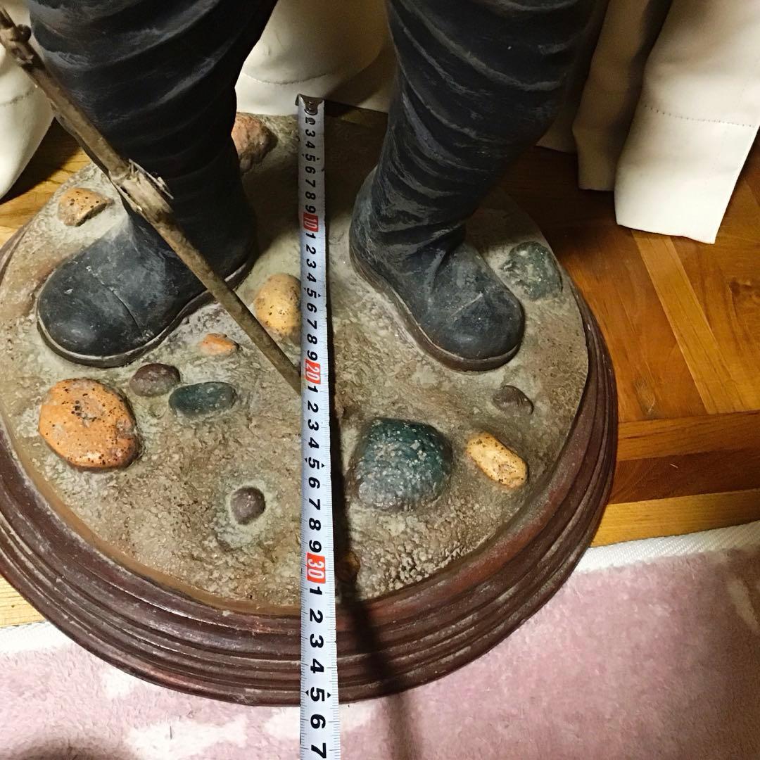 アンティークぽい置物　フィッシングマン　オシャレな置き物　値下げ！