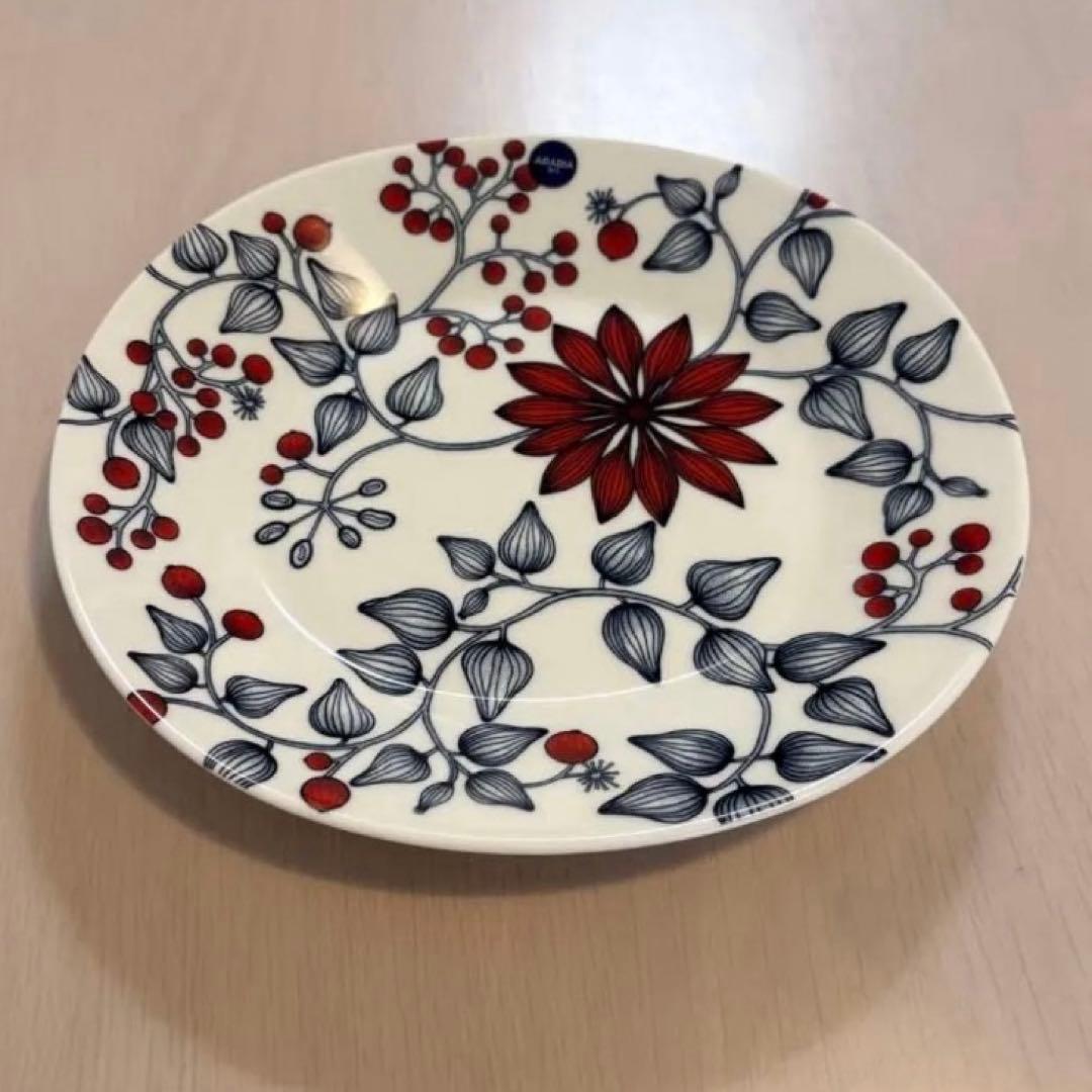 ARABIA ルノフロストベリー　オーバルプレート　皿　25cm