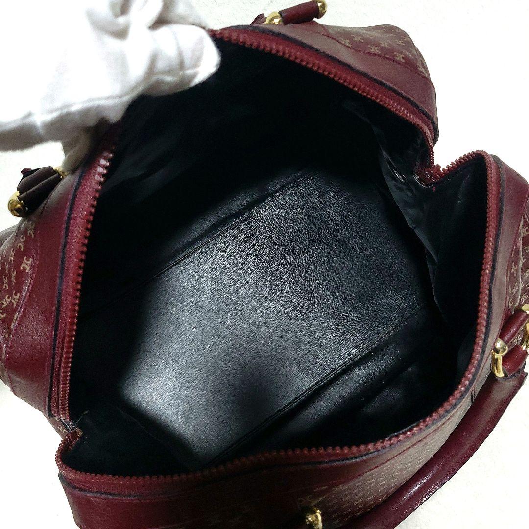 CELINE　ボストンバッグ 旅行 マカダム柄 総柄 レザー ディフュージョン